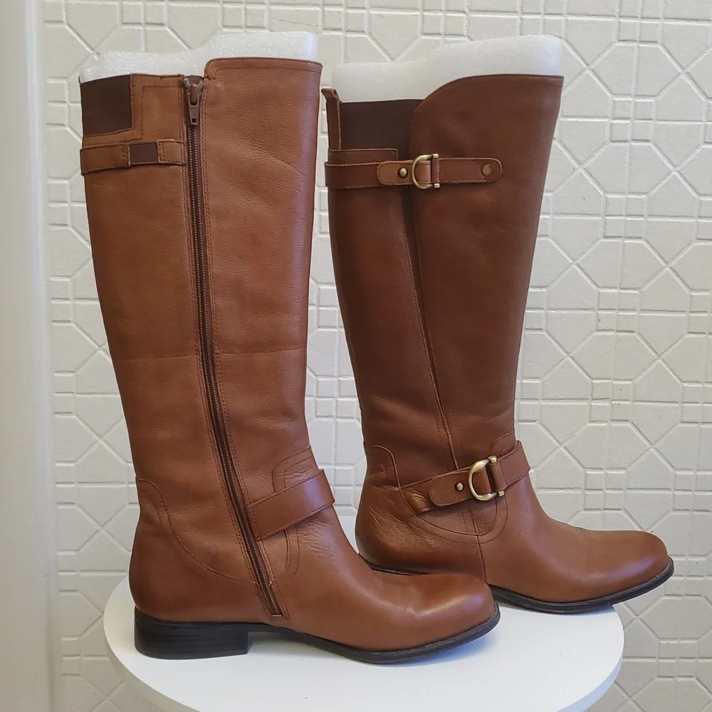 Naturalizer Brown Tall Riding Boots
